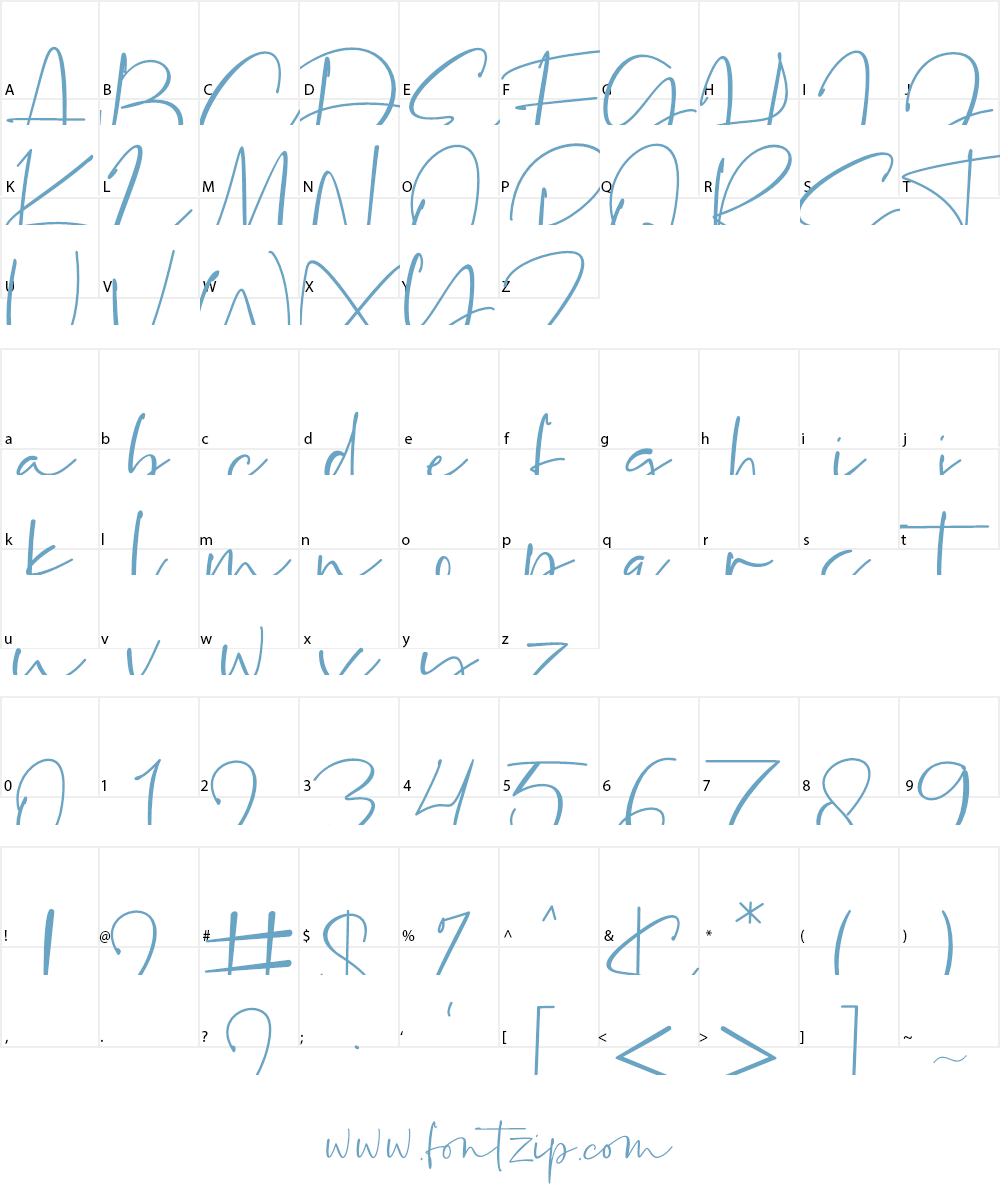 La Paloma Font Character